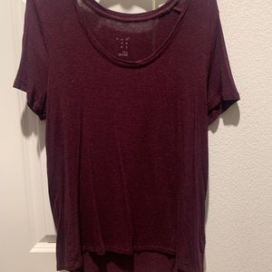 Maroon top